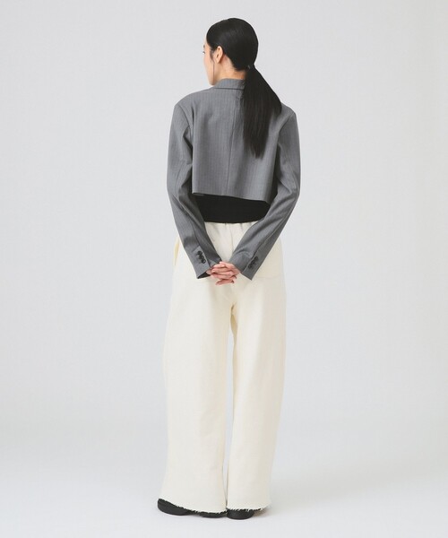 Ray BEAMS（レイビームス）の「キリカエライン スウェット パンツ（スウェットパンツ・レディース・シルバー/オフホワイト・1/0）」の21枚目の写真