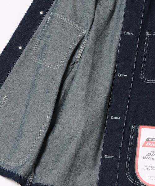 Dickies(ディッキーズ)の「【Dickies/ディッキーズ】衿コーデュロイ切替 カバーオール / ワークジャケット(カバーオール・メンズ・ワンウォッシュ/オフホワイト・M/XL/L)」の3枚目の写真