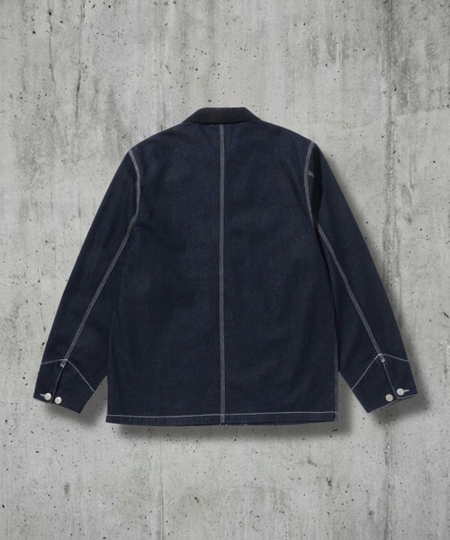 Dickies(ディッキーズ)の「【Dickies/ディッキーズ】衿コーデュロイ切替 カバーオール / ワークジャケット(カバーオール・メンズ・ワンウォッシュ/オフホワイト・M/XL/L)」の4枚目の写真