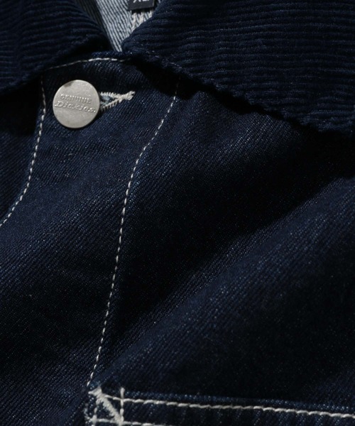 Dickies(ディッキーズ)の「【Dickies/ディッキーズ】衿コーデュロイ切替 カバーオール / ワークジャケット(カバーオール・メンズ・ワンウォッシュ/オフホワイト・M/XL/L)」の9枚目の写真