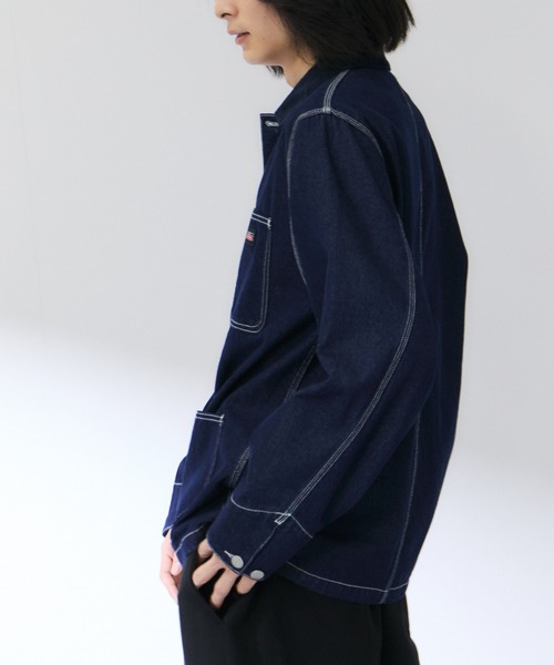 Dickies(ディッキーズ)の「【Dickies/ディッキーズ】衿コーデュロイ切替 カバーオール / ワークジャケット(カバーオール・メンズ・ワンウォッシュ/オフホワイト・M/XL/L)」の12枚目の写真