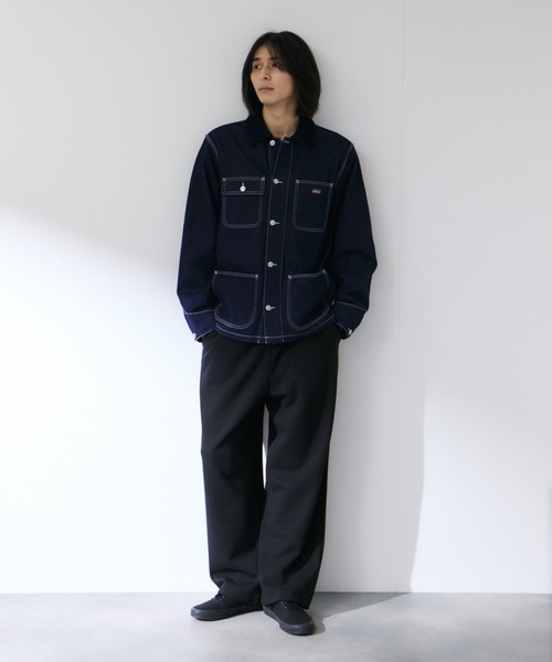Dickies(ディッキーズ)の「【Dickies/ディッキーズ】衿コーデュロイ切替 カバーオール / ワークジャケット(カバーオール・メンズ・ワンウォッシュ/オフホワイト・M/XL/L)」の13枚目の写真