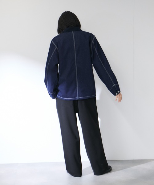 Dickies(ディッキーズ)の「【Dickies/ディッキーズ】衿コーデュロイ切替 カバーオール / ワークジャケット(カバーオール・メンズ・ワンウォッシュ/オフホワイト・M/XL/L)」の16枚目の写真