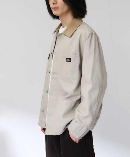 Dickies(ディッキーズ)の「【Dickies/ディッキーズ】衿コーデュロイ切替 カバーオール / ワークジャケット(カバーオール・メンズ・ワンウォッシュ/オフホワイト・M/XL/L)」の17枚目の写真