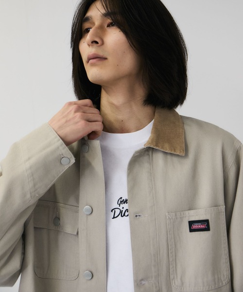 Dickies(ディッキーズ)の「【Dickies/ディッキーズ】衿コーデュロイ切替 カバーオール / ワークジャケット(カバーオール・メンズ・ワンウォッシュ/オフホワイト・M/XL/L)」の20枚目の写真