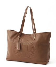 【HOUSE OF FLORENCE/ハウス オブ フローレンス】イタリアンレザー 型押しエンボス トートバッグ(L)