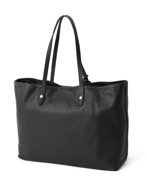 HOUSE OF FLORENCE（ハウスオブフローレンス）の「【HOUSE OF FLORENCE/ハウス オブ フローレンス】イタリアンレザー 型押しエンボス トートバッグ（L）（トートバッグ・レディース・グレイッシュベージュ/ブラック/ピンク/イエロー/ブラウン・FREE）」の8枚目の写真