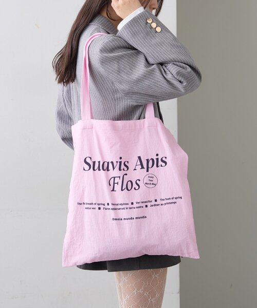 mystic（ミスティック）の「プリントロゴトート（トートバッグ・レディース・オフホワイト/ピンク・ONE SIZE）」の13枚目の写真