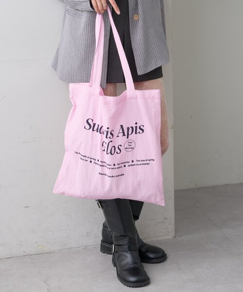 mystic（ミスティック）の「プリントロゴトート（トートバッグ・レディース・オフホワイト/ピンク・ONE SIZE）」の14枚目の写真