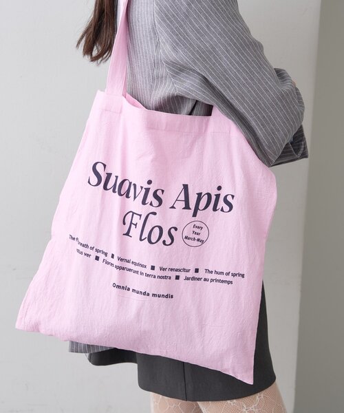 mystic（ミスティック）の「プリントロゴトート（トートバッグ・レディース・オフホワイト/ピンク・ONE SIZE）」の16枚目の写真