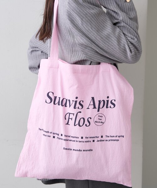 mystic（ミスティック）の「プリントロゴトート（トートバッグ・レディース・オフホワイト/ピンク・ONE SIZE）」の17枚目の写真