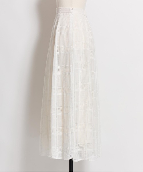 NOELA（ノエラ）の「チェックレースイレヘムスカート（スカート・レディース・ブラック/オフホワイト/ブルー・S/M）」の10枚目の写真