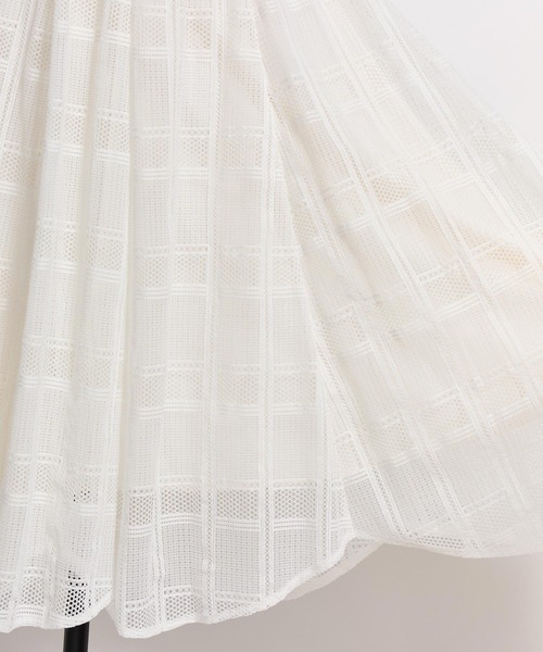 NOELA（ノエラ）の「チェックレースイレヘムスカート（スカート・レディース・ブラック/オフホワイト/ブルー・S/M）」の7枚目の写真