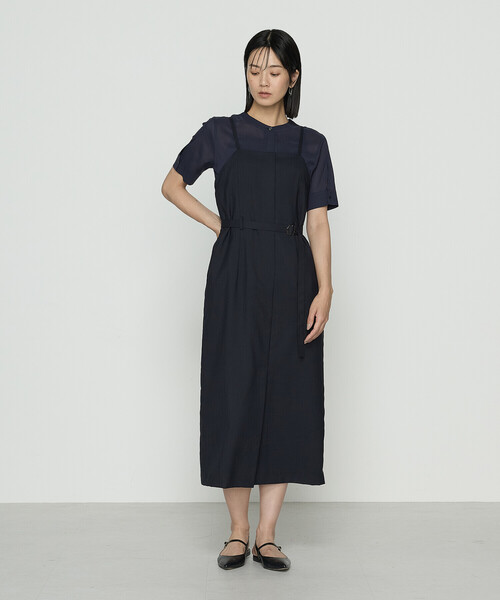 COMME CA(コムサ)の「〔 TALLサイズ 〕 ドライシアーツイル シャツブラウス(シャツ/ブラウス・レディース・ネイビー/ホワイト・15号/13号)」の9枚目の写真