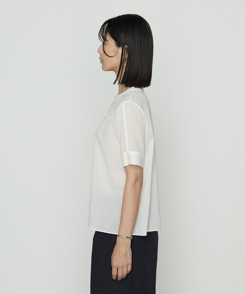 COMME CA(コムサ)の「〔 TALLサイズ 〕 ドライシアーツイル シャツブラウス(シャツ/ブラウス・レディース・ネイビー/ホワイト・15号/13号)」の13枚目の写真