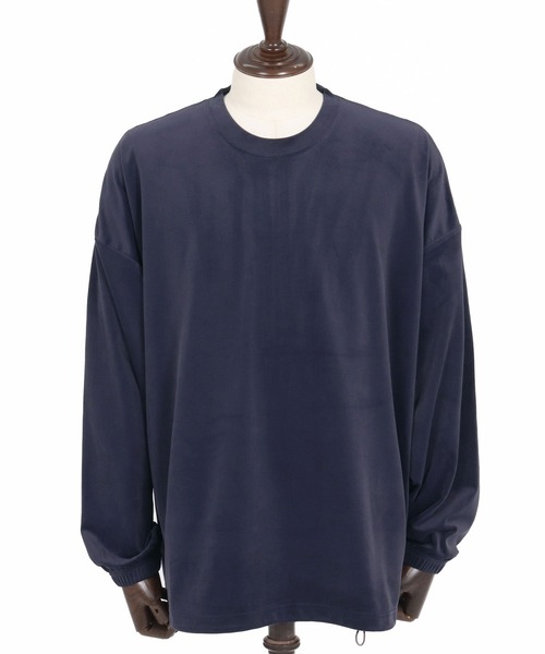 CAMBIO(カンビオ)の「mlt5529- 裾絞りストレッチベロアルーズシルエットカットソー(CMB-R0193)(Tシャツ/カットソー・メンズ・ネイビー/ホワイト/ブラック・L/M/S)」の21枚目の写真