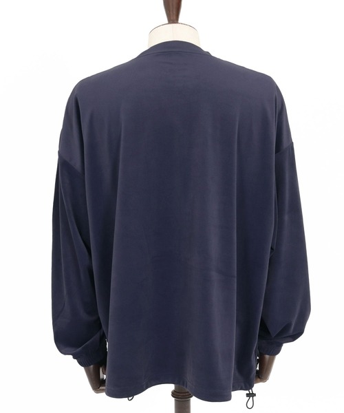 CAMBIO(カンビオ)の「mlt5529- 裾絞りストレッチベロアルーズシルエットカットソー(CMB-R0193)(Tシャツ/カットソー・メンズ・ネイビー/ホワイト/ブラック・L/M/S)」の22枚目の写真