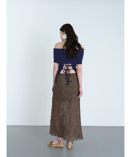 COLOCYNTH(コロシント)の「Persica Lace Long Skirt Khaki(スカート・レディース・その他・MEDIUM/SMALL)」の1枚目の写真