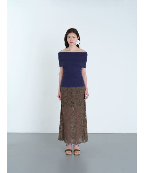 COLOCYNTH(コロシント)の「Persica Lace Long Skirt Khaki(スカート・レディース・その他・MEDIUM/SMALL)」の3枚目の写真
