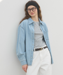 OVERFIT DENIM SHIRT - LIGHT BLUE