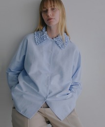 MANOF（マノフ）の「FRILL COLLAR OXFORD SHIRT（シャツ/ブラウス）」