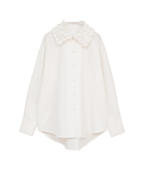 FRILL COLLAR OXFORD SHIRT（シャツ/ブラウス）｜MANOF（マノフ）の