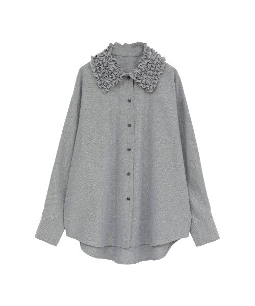 FRILL COLLAR OXFORD SHIRT（シャツ/ブラウス）｜MANOF（マノフ）の
