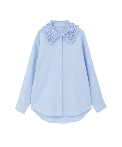 FRILL COLLAR OXFORD SHIRT（シャツ/ブラウス）｜MANOF（マノフ）の