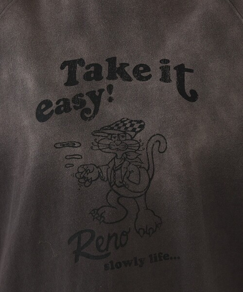 abahouse mavie(アバハウスマヴィ)の「ラグランプリントプルオーバー(Tシャツ/カットソー・レディース・チャコールグレー/グリーン/ベージュ・フリー)」の17枚目の写真