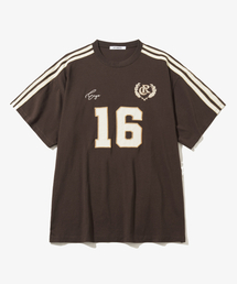 CITYBREEZE | ヴィンテージトラックナンバリング半袖Tシャツ_BROWN(Tシャツ/カットソー)