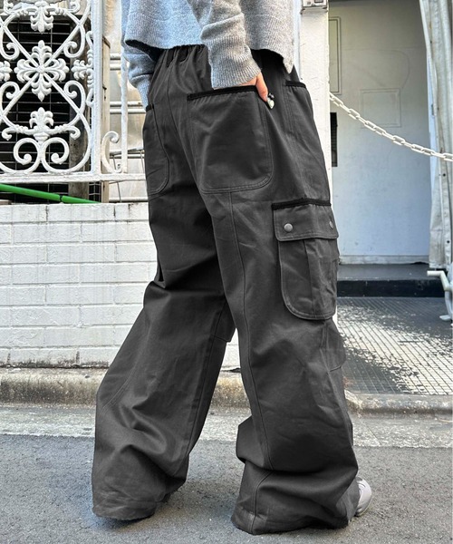 sedacle girl(セダクルガール)の「ツイルカーブカーゴパンツ(カーゴパンツ・レディース・ブラック/チャコールグレー・SMALL/MEDIUM)」の20枚目の写真