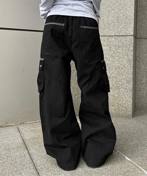sedacle girl(セダクルガール)の「ツイルカーブカーゴパンツ(カーゴパンツ・レディース・ブラック/チャコールグレー・SMALL/MEDIUM)」の5枚目の写真