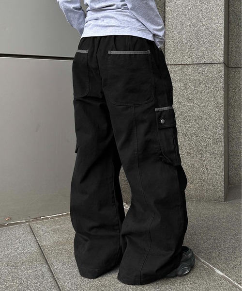 sedacle girl(セダクルガール)の「ツイルカーブカーゴパンツ(カーゴパンツ・レディース・ブラック/チャコールグレー・SMALL/MEDIUM)」の6枚目の写真