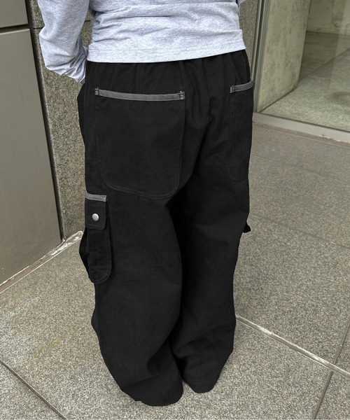 sedacle girl(セダクルガール)の「ツイルカーブカーゴパンツ(カーゴパンツ・レディース・ブラック/チャコールグレー・SMALL/MEDIUM)」の14枚目の写真