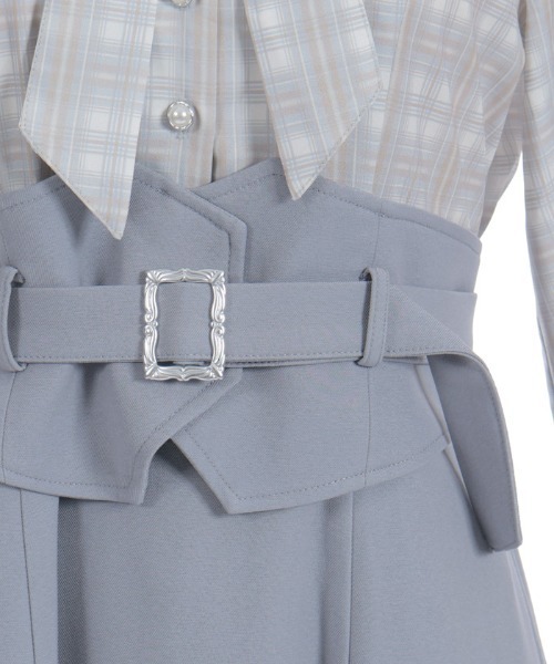 axes femme（アクシーズファム）の「ハイウエストドッキングワンピース（ワンピース・レディース・ブラック/グレー/モカ・FREE）」の16枚目の写真