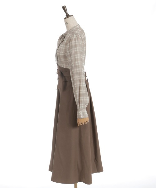 axes femme（アクシーズファム）の「ハイウエストドッキングワンピース（ワンピース・レディース・ブラック/グレー/モカ・FREE）」の13枚目の写真