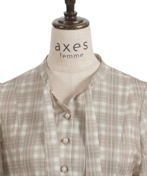 axes femme（アクシーズファム）の「ハイウエストドッキングワンピース（ワンピース・レディース・ブラック/グレー/モカ・FREE）」の9枚目の写真