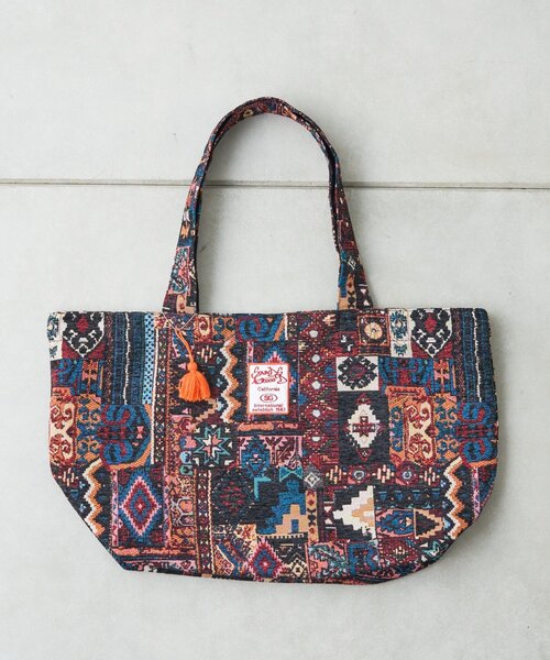 SOUNDSGOOOOD（サウンズグッド）の「【SOUNDS GOOOOD】ゴブラン柄トートバッグ（トートバッグ・レディース・ブルー/ブラック・ONE SIZE）」の17枚目の写真