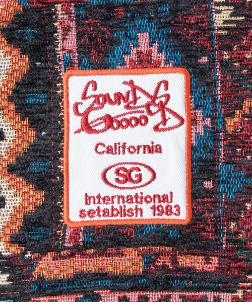 SOUNDSGOOOOD（サウンズグッド）の「【SOUNDS GOOOOD】ゴブラン柄トートバッグ（トートバッグ・レディース・ブルー/ブラック・ONE SIZE）」の19枚目の写真