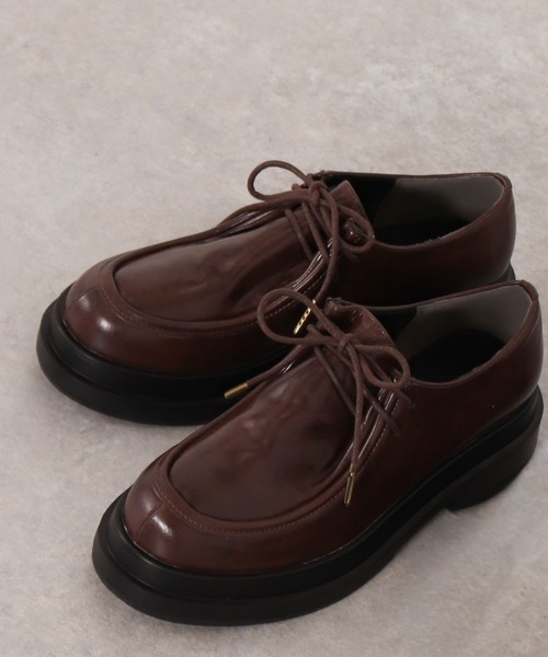 archives（アルシーヴ）の「レースアップシューズ（パンプス・レディース・ブラック/ブラウン・MEDIUM/LARGE）」の2枚目の写真