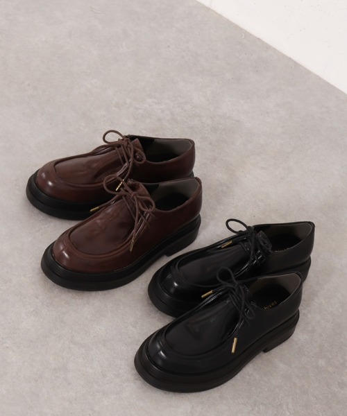 archives（アルシーヴ）の「レースアップシューズ（パンプス・レディース・ブラック/ブラウン・MEDIUM/LARGE）」の6枚目の写真