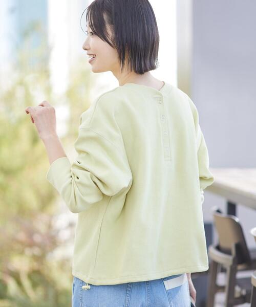 Dessin（デッサン）の「【前後2WAY/洗える】ドロストリブカットソー（Tシャツ/カットソー・レディース・ホワイト系/イエロー系その他/チャコールグレー・01/02/03）」の22枚目の写真