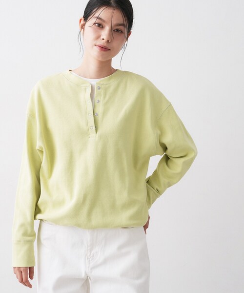 Dessin（デッサン）の「【前後2WAY/洗える】ドロストリブカットソー（Tシャツ/カットソー・レディース・ホワイト系/イエロー系その他/チャコールグレー・01/02/03）」の17枚目の写真