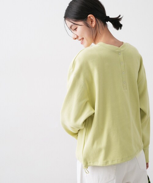 Dessin（デッサン）の「【前後2WAY/洗える】ドロストリブカットソー（Tシャツ/カットソー・レディース・ホワイト系/イエロー系その他/チャコールグレー・01/02/03）」の16枚目の写真