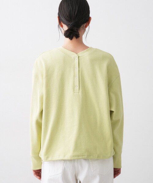 Dessin（デッサン）の「【前後2WAY/洗える】ドロストリブカットソー（Tシャツ/カットソー・レディース・ホワイト系/イエロー系その他/チャコールグレー・01/02/03）」の10枚目の写真