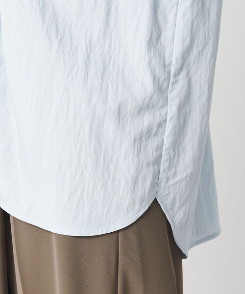 WEB限定 Wardrobe DAILY MINIMAL】ラッフル Vネックブラウス