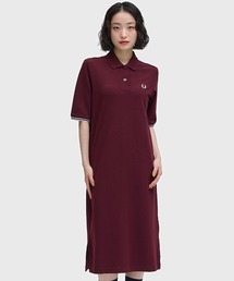 FRED PERRY（フレッドペリー）の「Sheer Tipped Polo Dress／シアーティップラインポロシャツワンピース（ワンピース）」