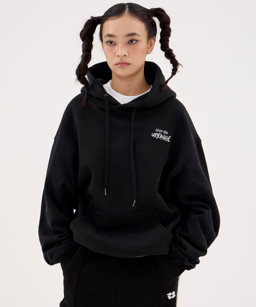 URBANAGE（アーバンエイジ）の「DESIGN STUDIO ロゴ オーバーサイズ フードパーカー_ブラック（パーカー・レディース・その他・MEDIUM/LARGE）」の8枚目の写真