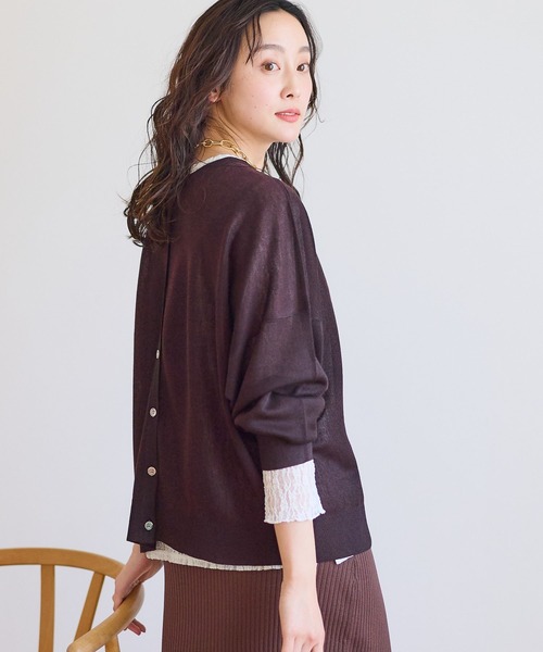 Elura（エルーラ）の「セミシアロゴ2WAYカーデ/656806（カーディガン/ボレロ・レディース・グレー/グリーン/ブラウン/ホワイト・FREE）」の16枚目の写真