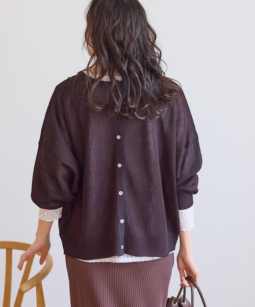 Elura（エルーラ）の「セミシアロゴ2WAYカーデ/656806（カーディガン/ボレロ・レディース・グレー/グリーン/ブラウン/ホワイト・FREE）」の18枚目の写真